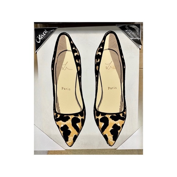 Oliver Gal Other - Artist Oliver Gal FASHION Animal Print High Heels Shoes Wall Art Picture‎